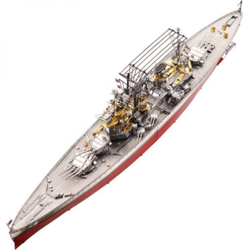 Piececool HMS Prince Of Wales Battleship 3D Metal Model Kits DIY Assemble Puzzle Laser Cut Jigsaw Toys P112-RSG